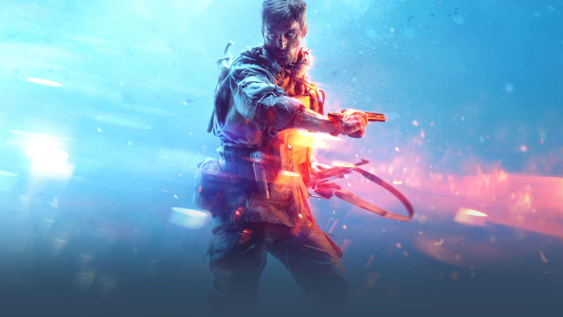 Battlefield V Handlingsfylt Kunstverk Bakgrunnsbildet