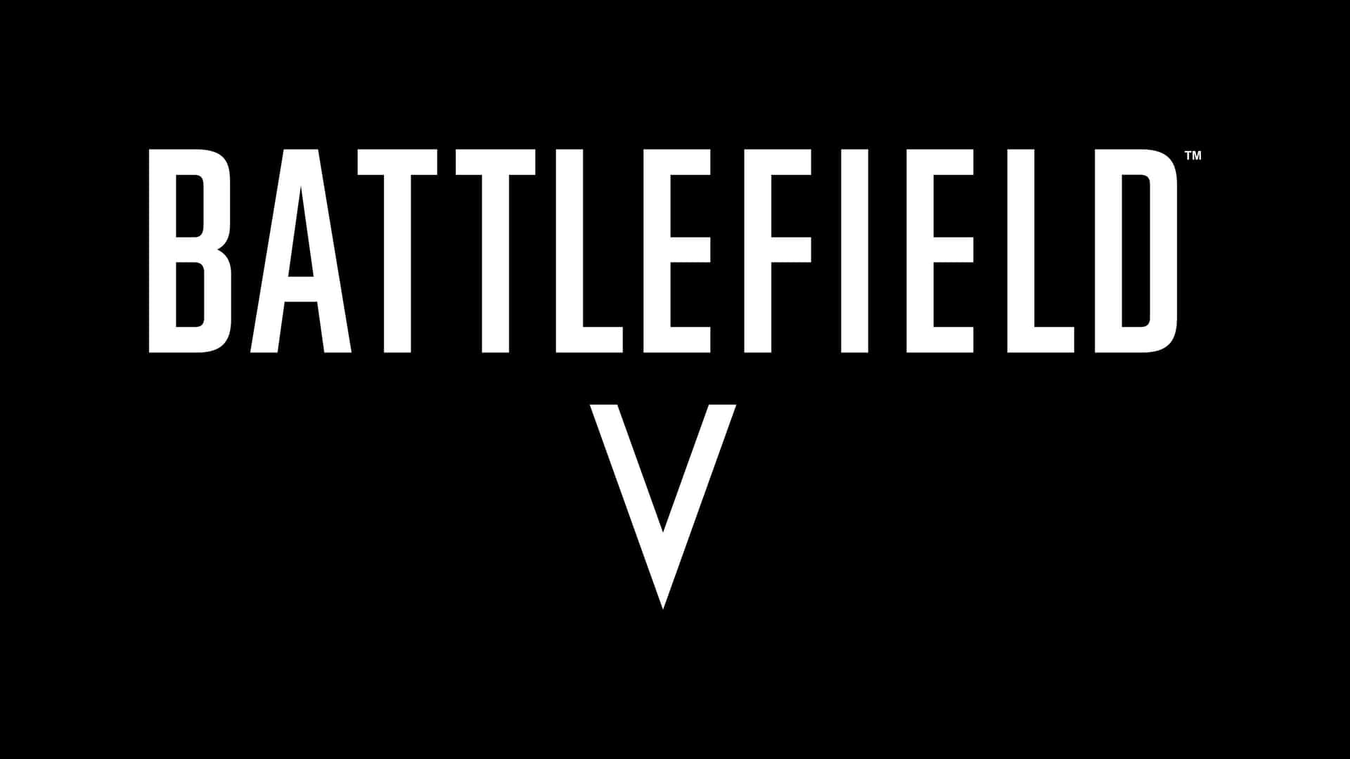 Game Title Typography Battlefield V Background