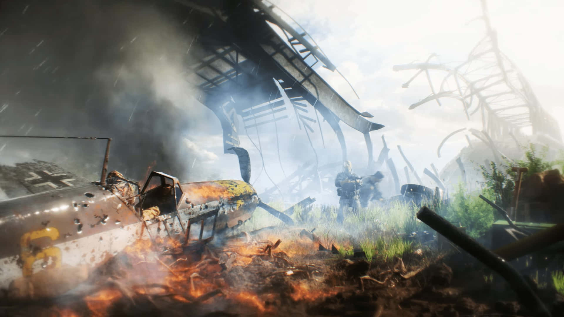 Battlefield V Warzone Setelah Pertempuran Wallpaper