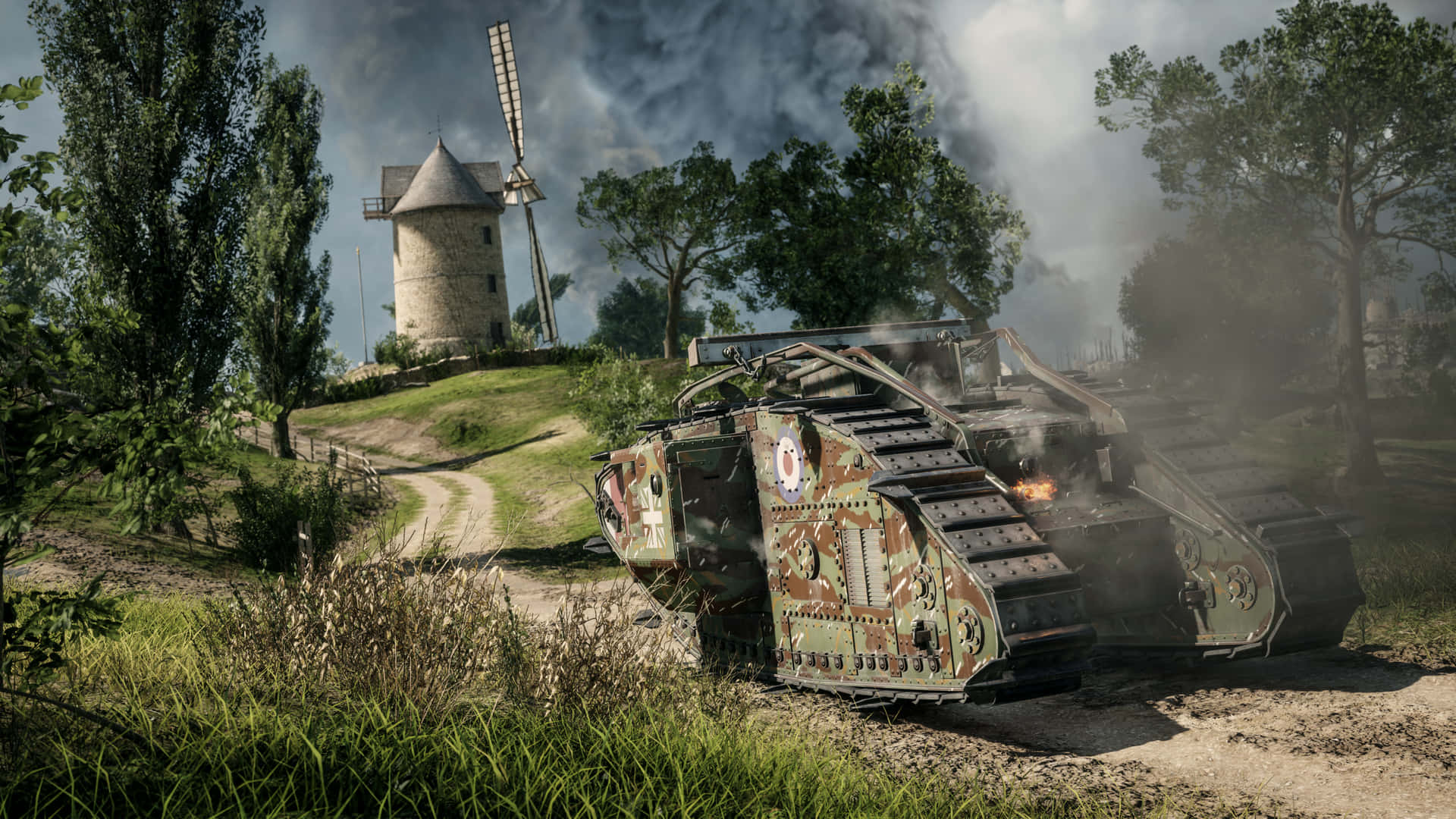 Powerful Battlefield Vehicles in Action Wallpaper