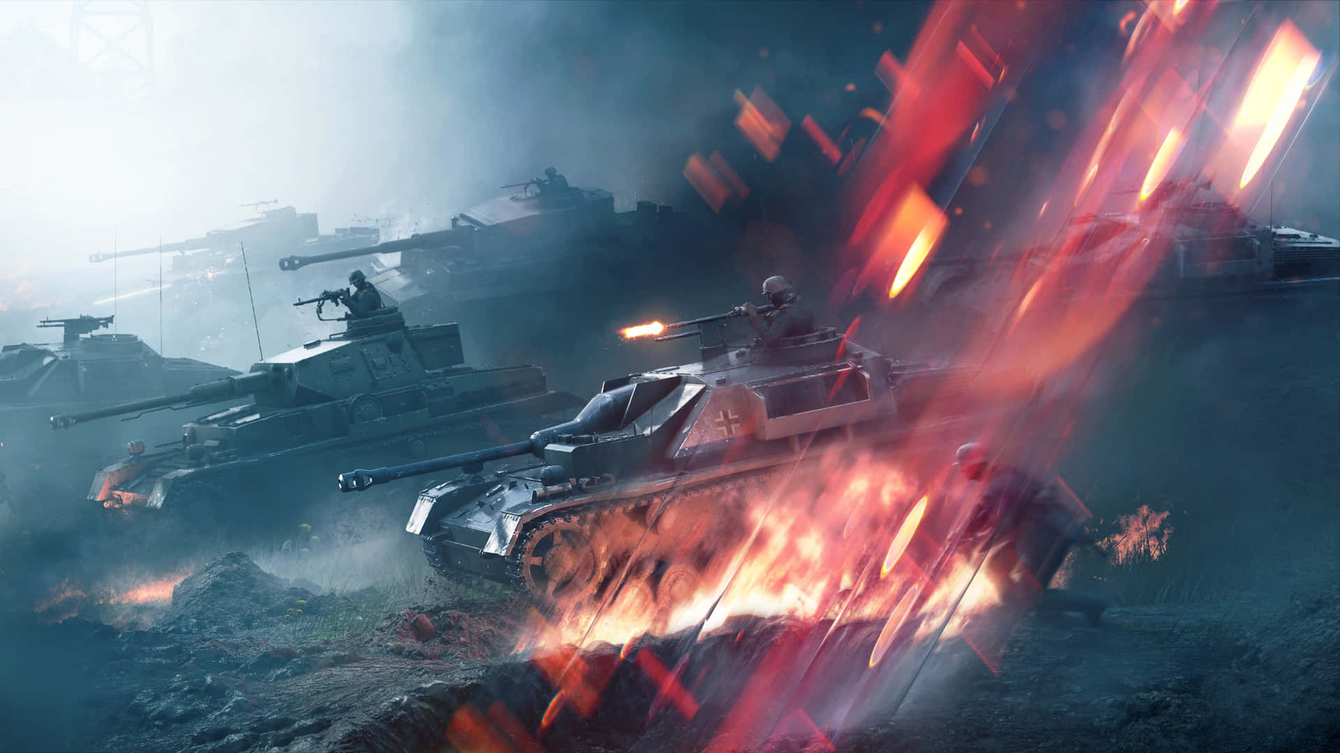 Battlefield Vehicles in Action Wallpaper