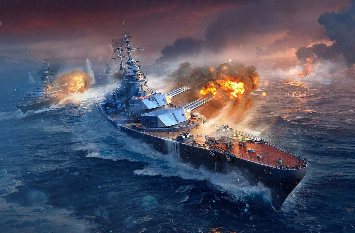 Preparatiper La Battaglia Su Una Nave Da Guerra