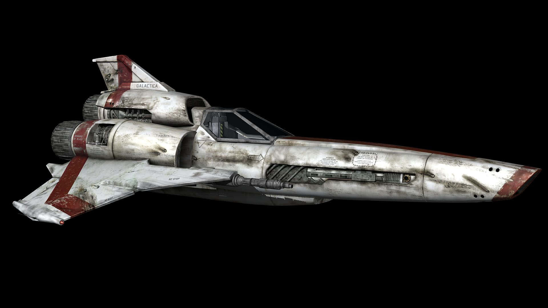 Battlestargalactica, El Viper Blanco Mark Ii. Fondo de pantalla