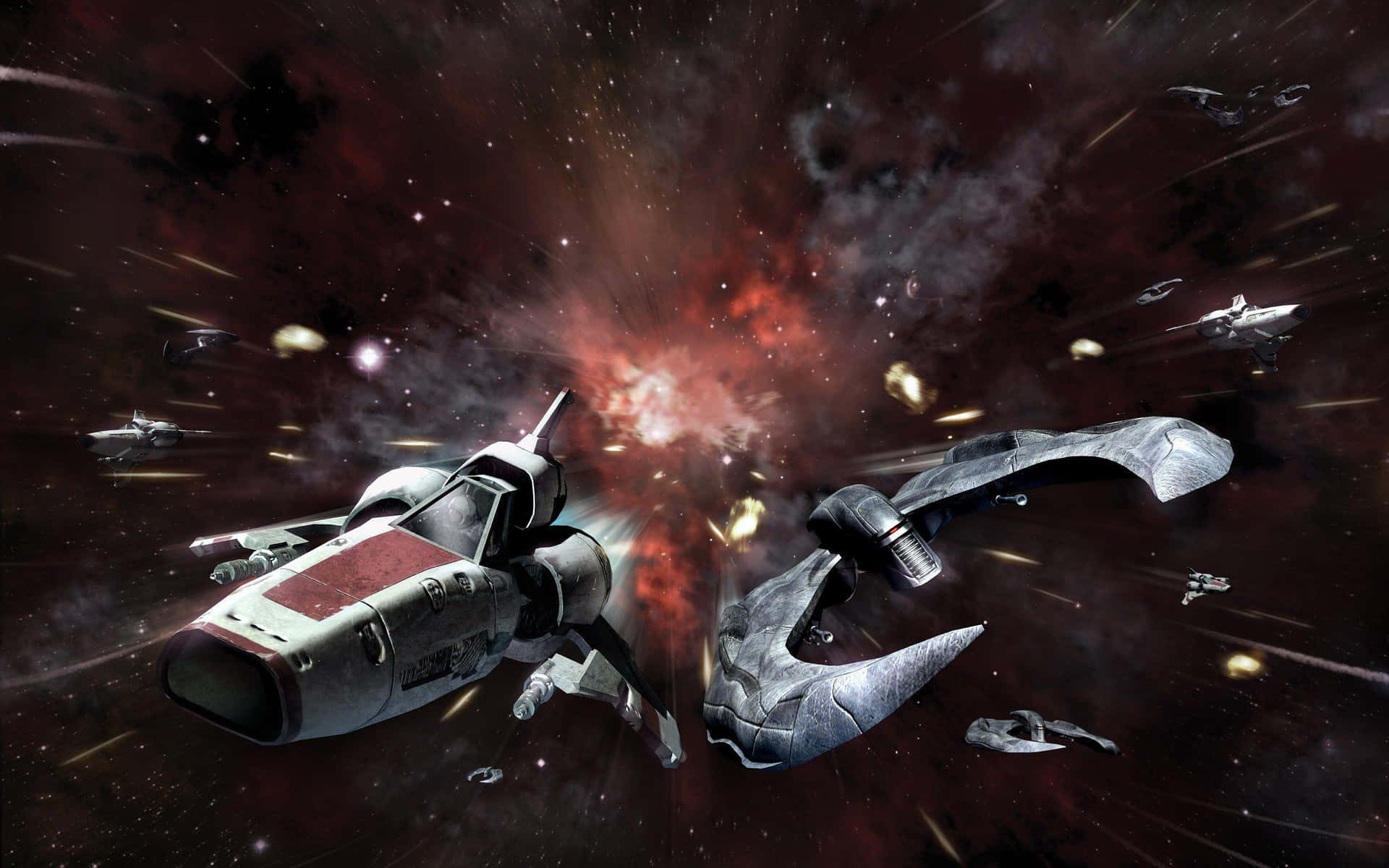 Join The Fight For Humanity And The Galactica! Wallpaper