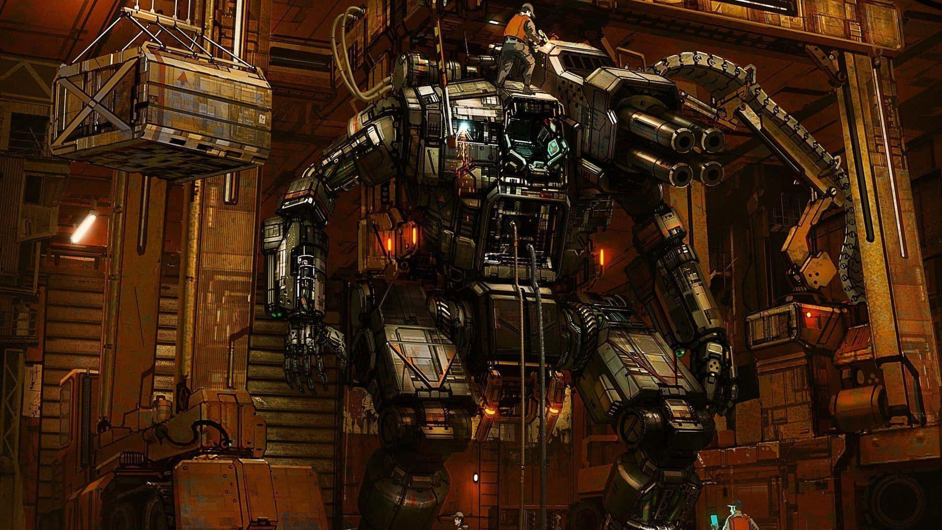 Epic Battle in the World of Battletech Wallpaper