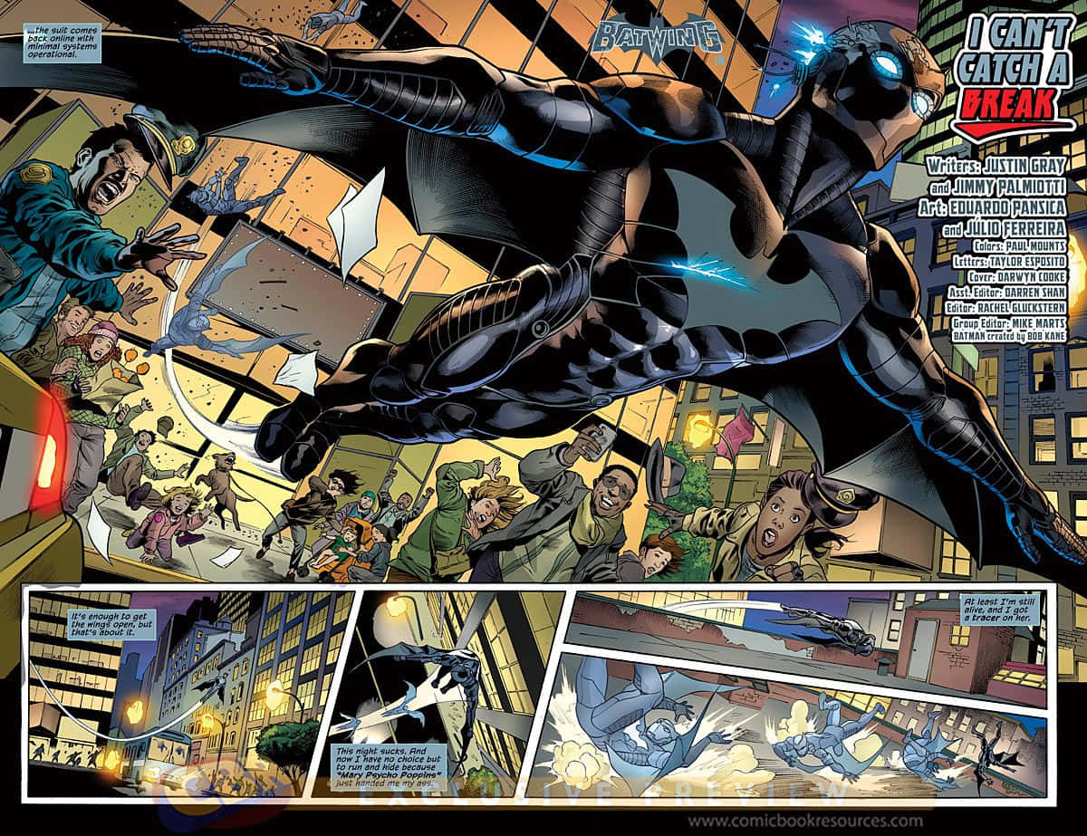 The Dark Knight's Aerial Power - Batwing Wallpaper