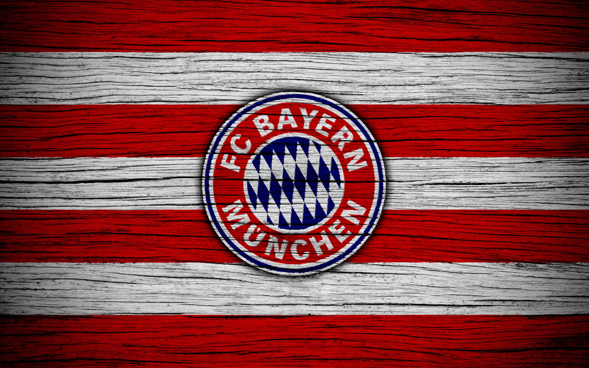 Bayern Munich Wooden Stripes Logo