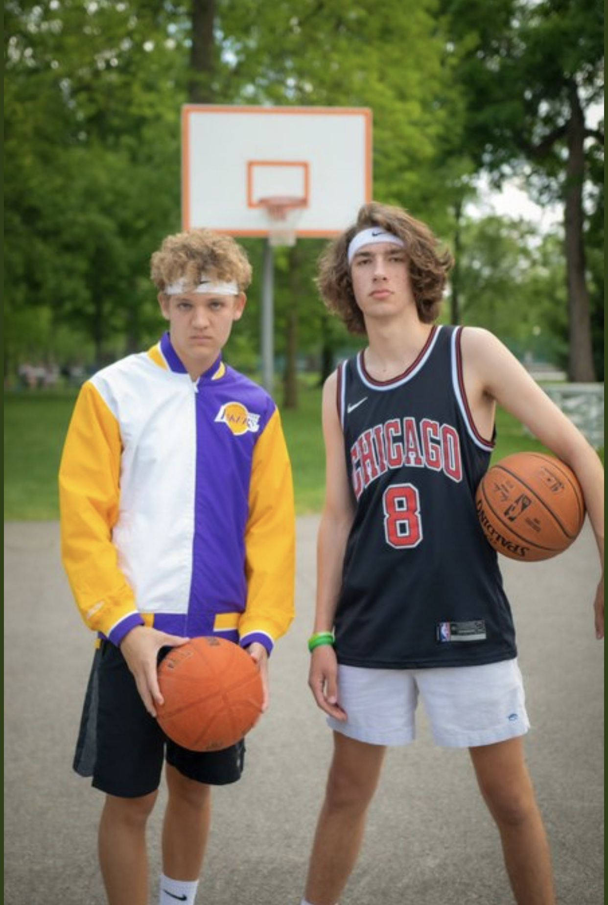 Baylen Levine And Kyle Basketball Athlete Wallpaper