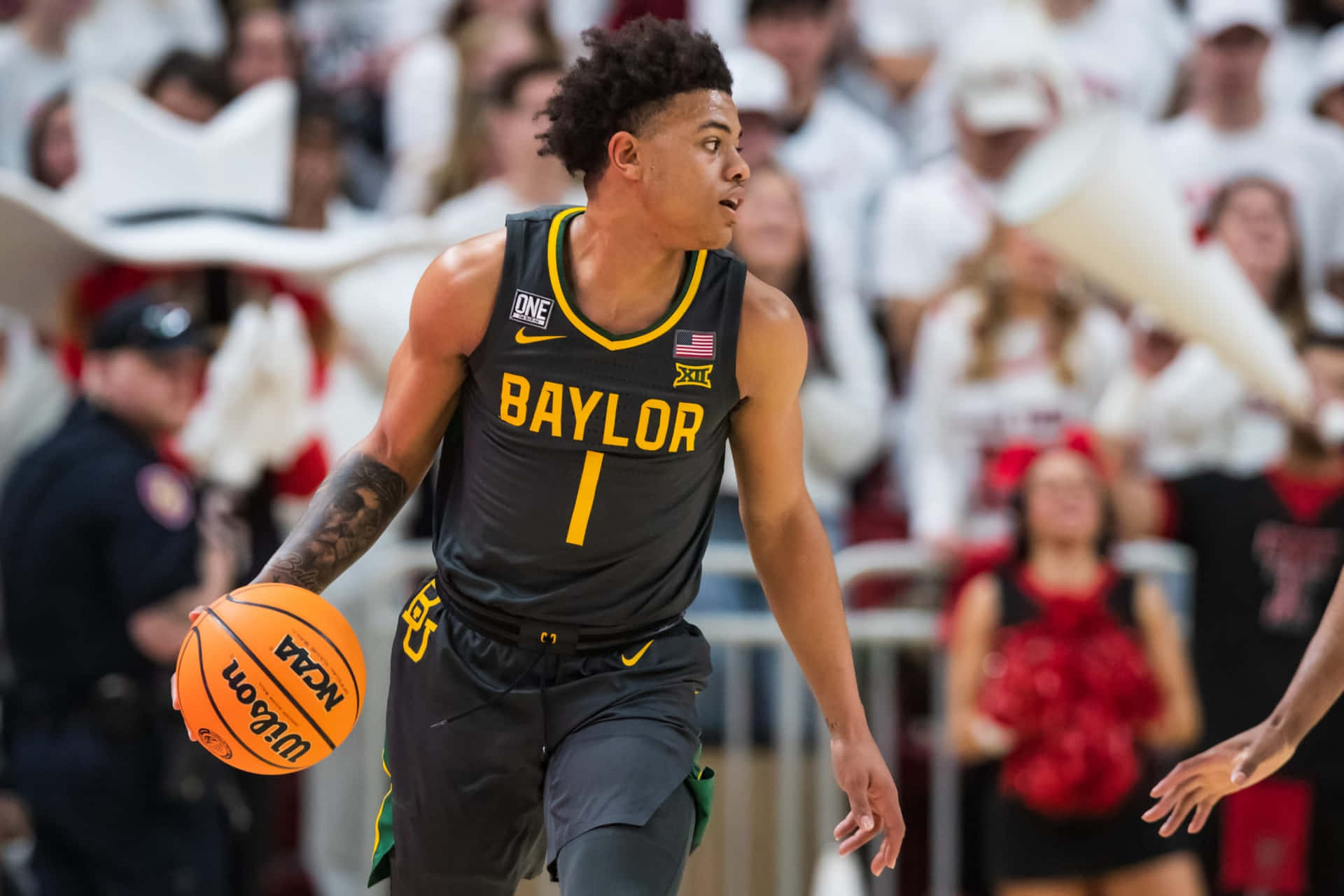 Baylor Basketball Playerin Action Wallpaper