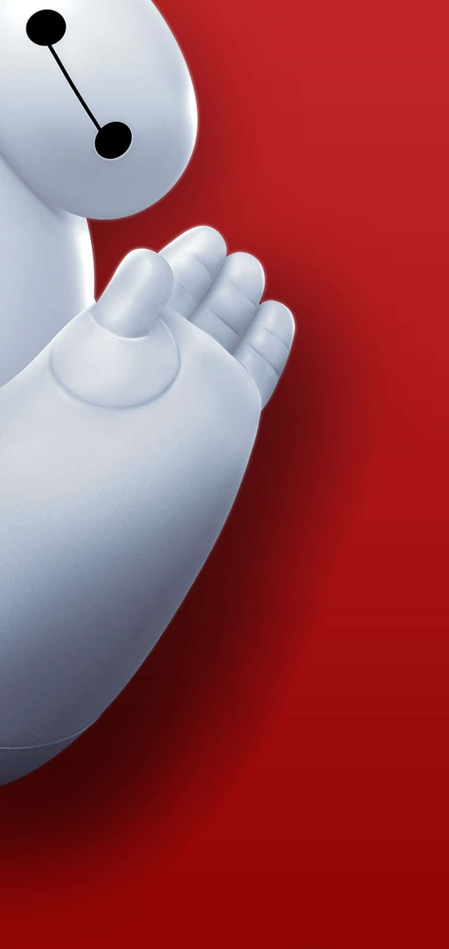 Baymax Stands At The Left Side Of The Frame Wallpaper