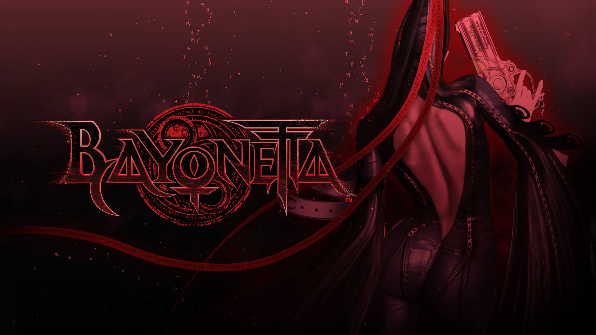 Bayonetta Dark Red Theme Wallpaper