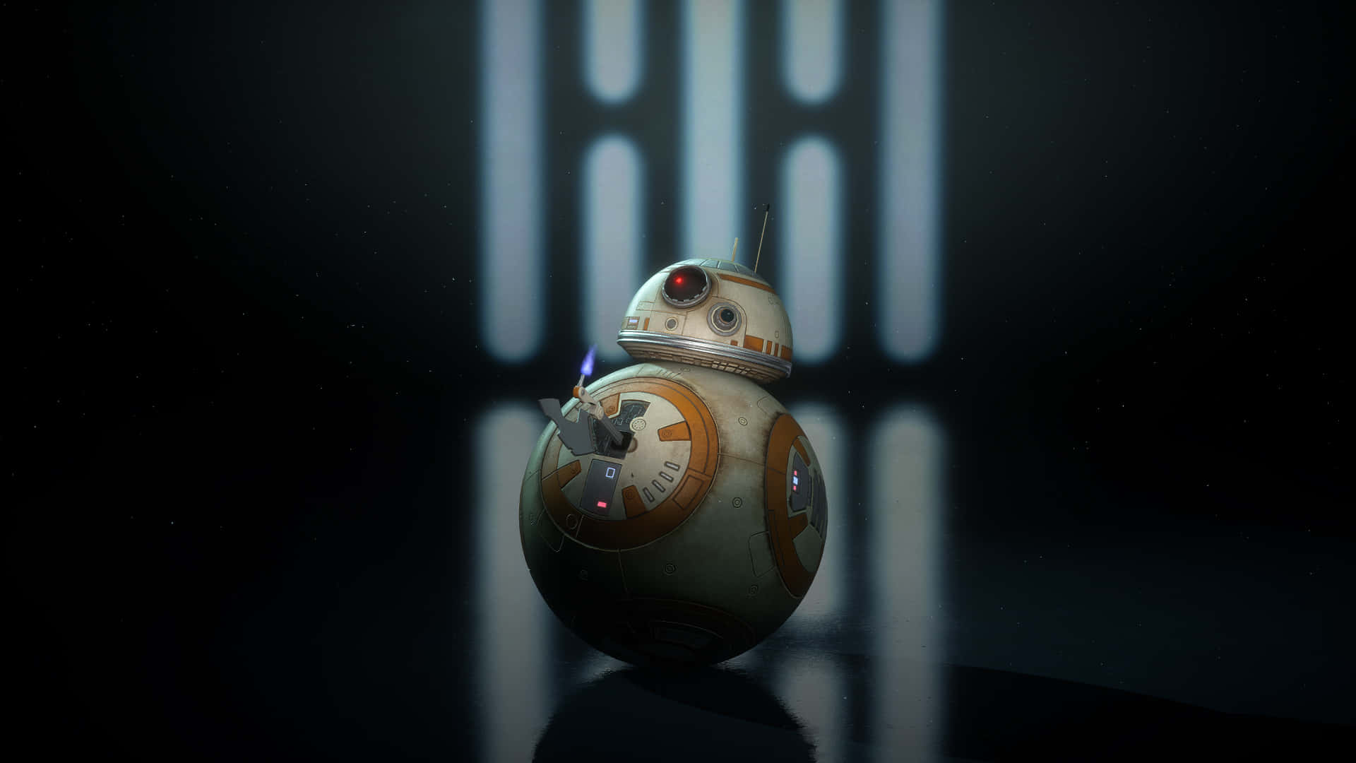 BB-8, the loveable droid from Star Wars. Wallpaper