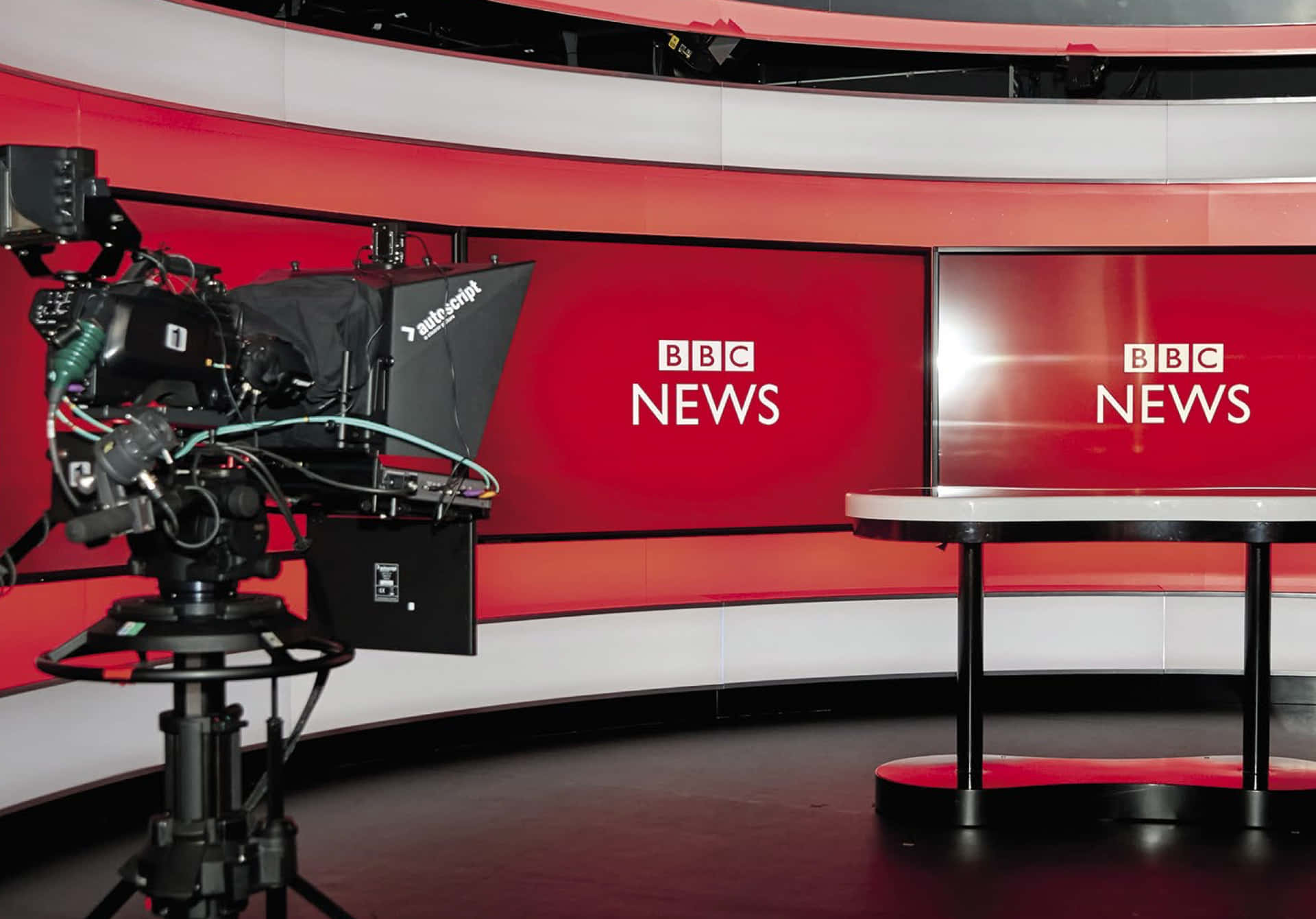BBC Nyheder Kamera og Studio Billede Tapet