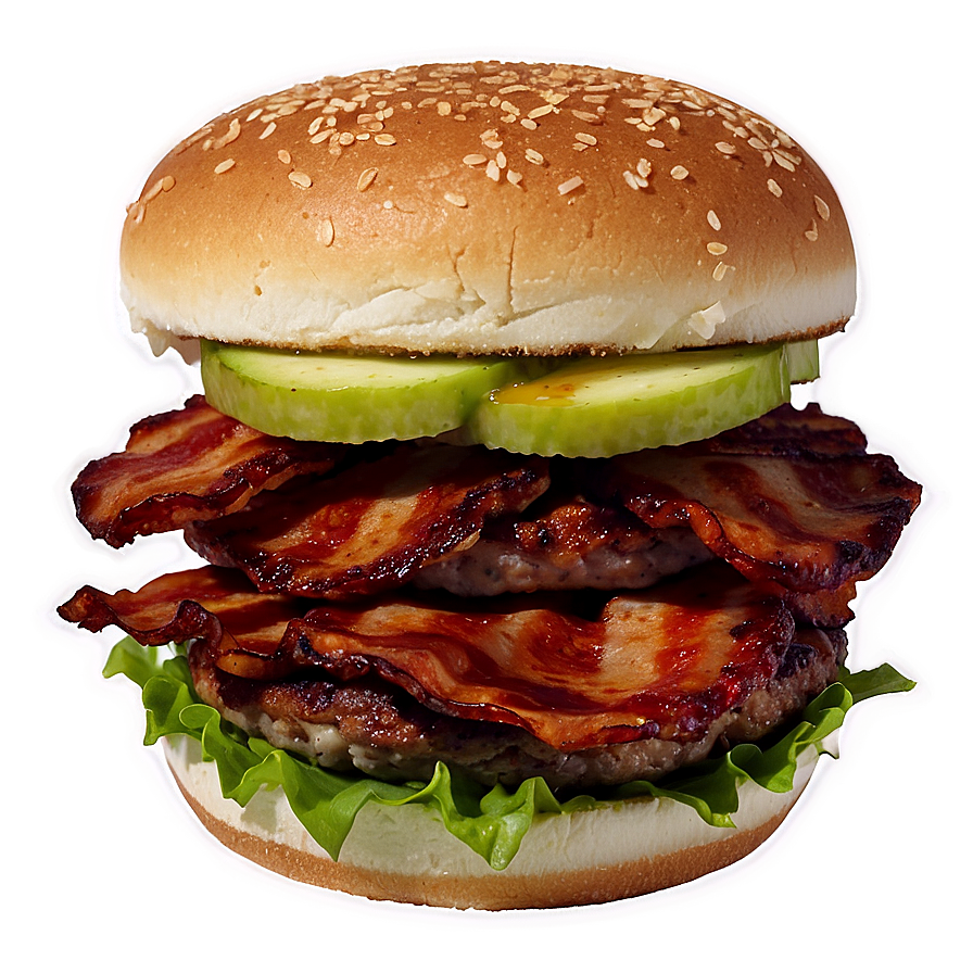 Bbq Bacon Burger Extravaganza Png Jut67 PNG