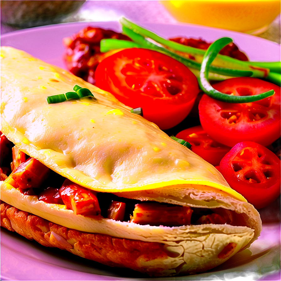 Bbq Chicken Omelette Png Pno PNG