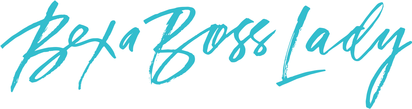 Be A Boss Lady Calligraphy PNG
