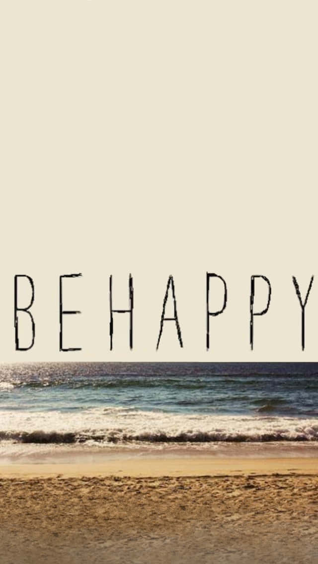 Be Happy - A Beach Scene Wallpaper