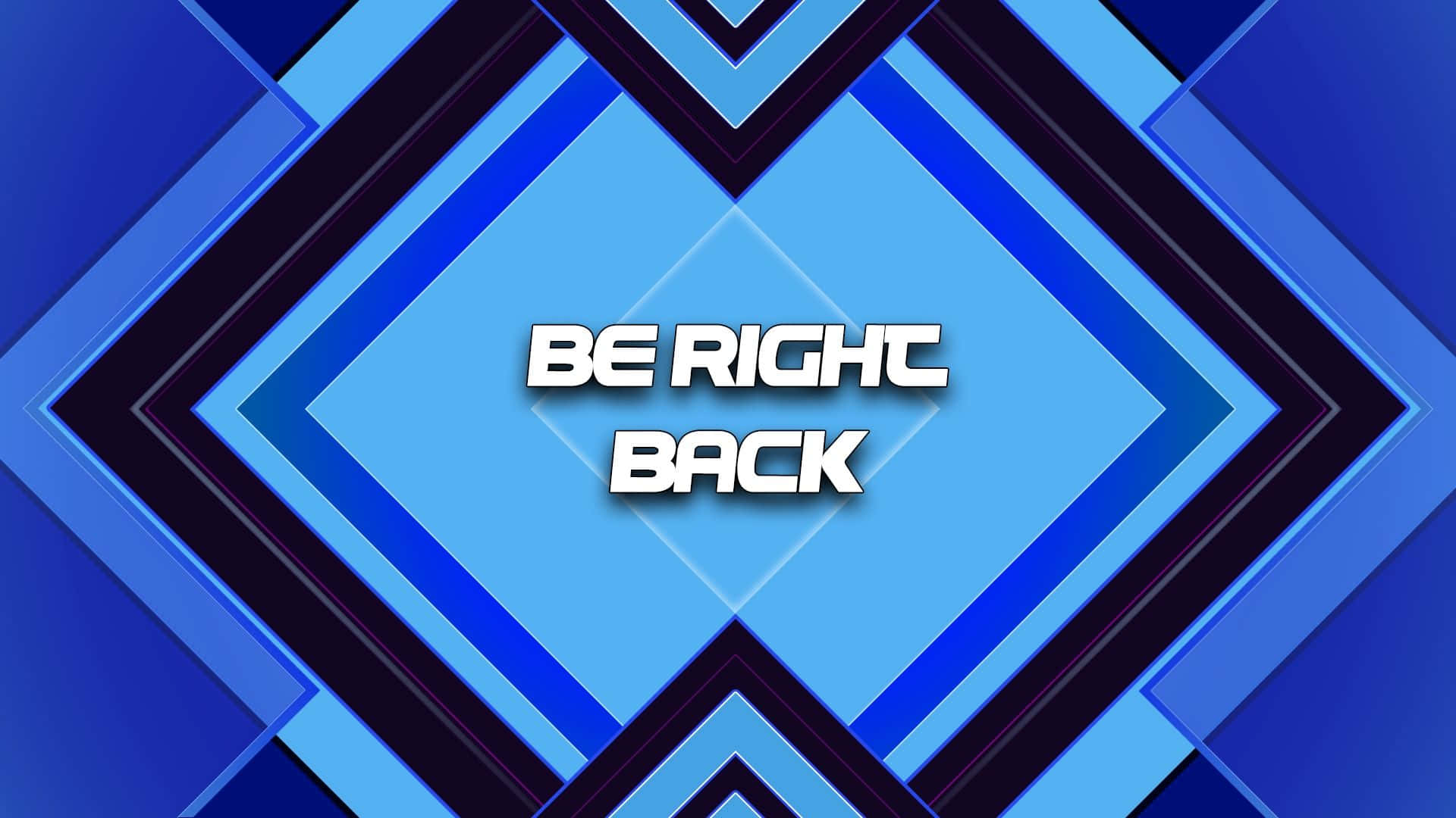 Be Right Back Blue Pattern Wallpaper