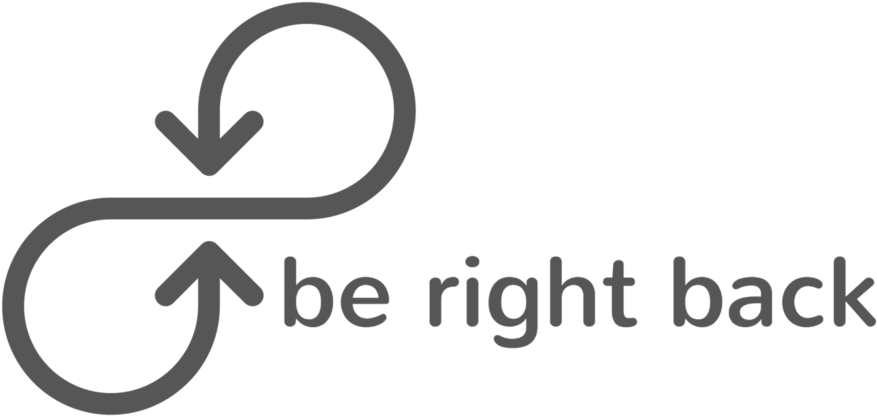 Be Right Back Signage PNG