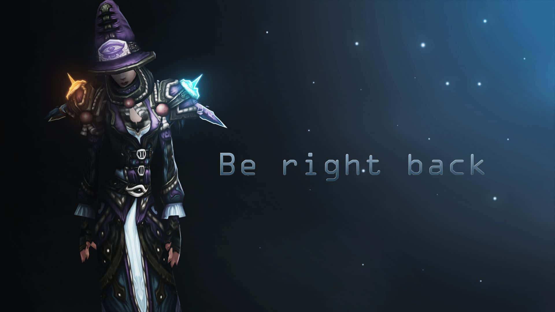 Be Right Back Dark Video Game Character Wallpaper