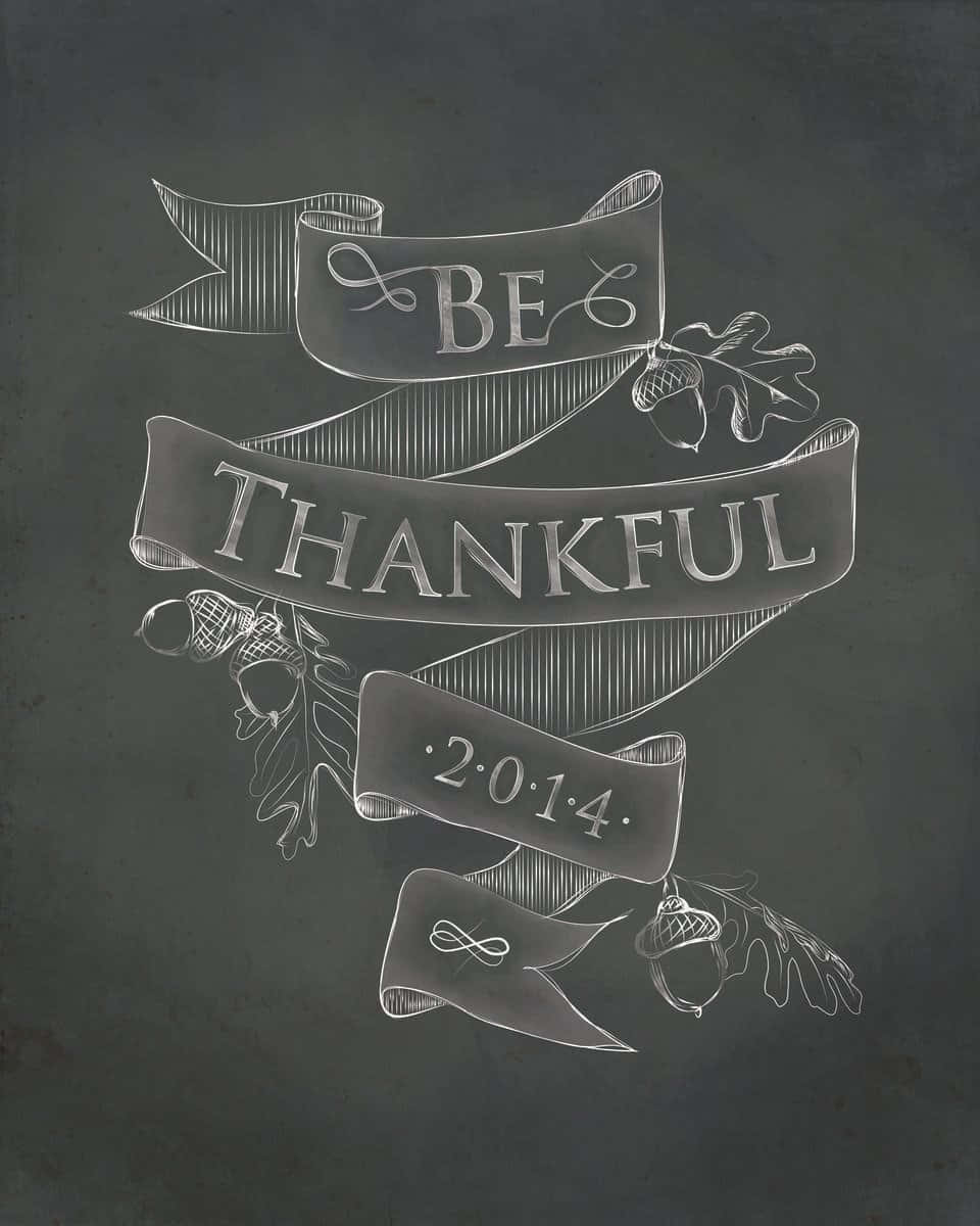 Be Thankful 2014 Banner Wallpaper