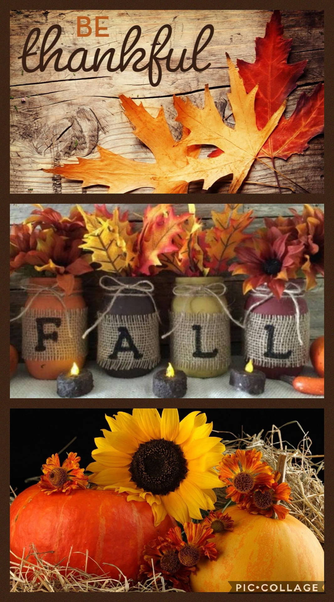Be Thankful Thanksgiving Collage Iphone Wallpaper