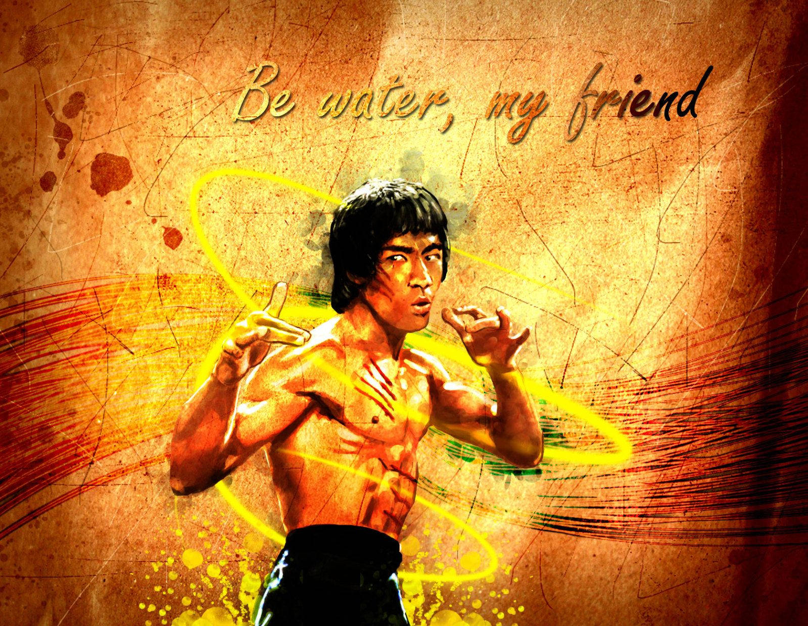 Be Water Bruce Lee Background