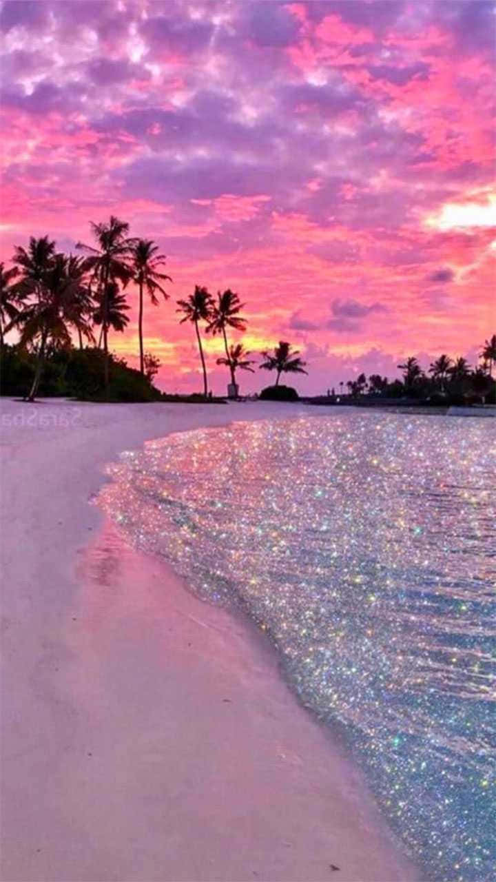 Serene Beach Aesthetic - Golden Hues at Twilight