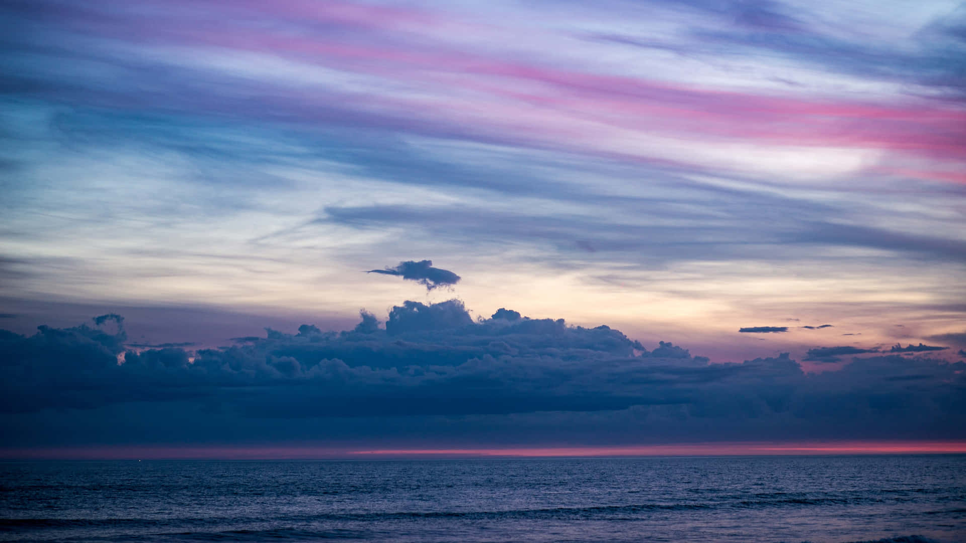 Colorful Clouds Beach Aesthetic Tumblr Wallpaper