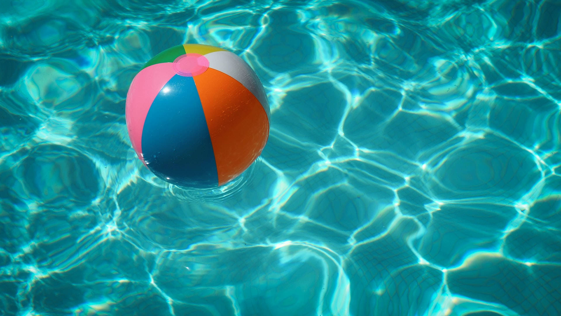Beach Ball And Moving Water Wallpaper