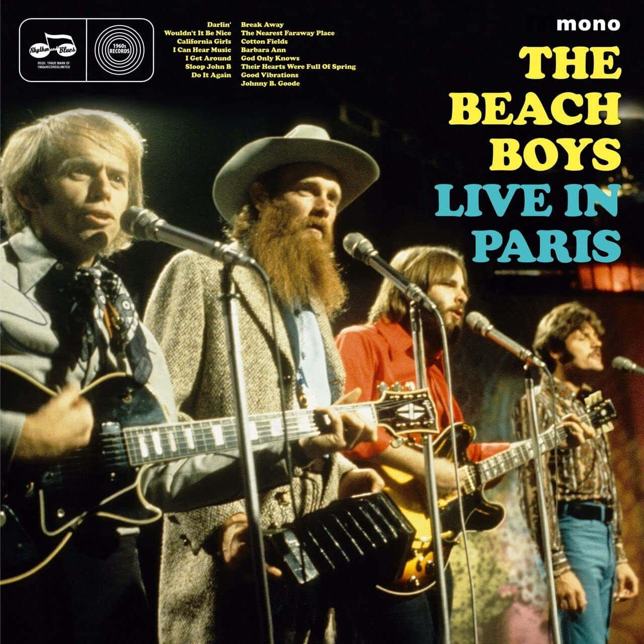 Copertinadell'album Dei Beach Boys Live A Parigi Nel 1969 Sfondo