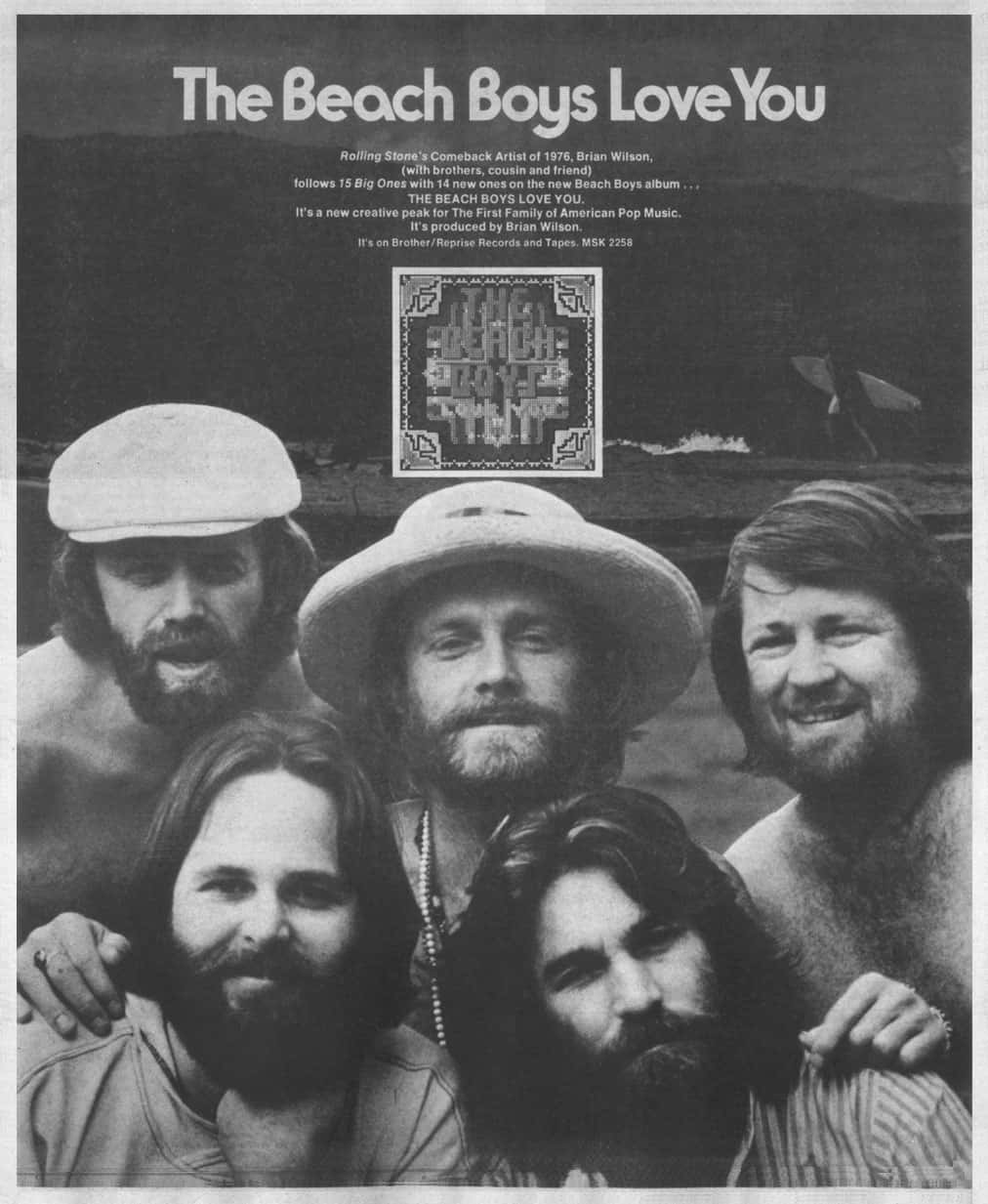 Beachboys Love You Marknadsföringsmaterial 1977. Wallpaper