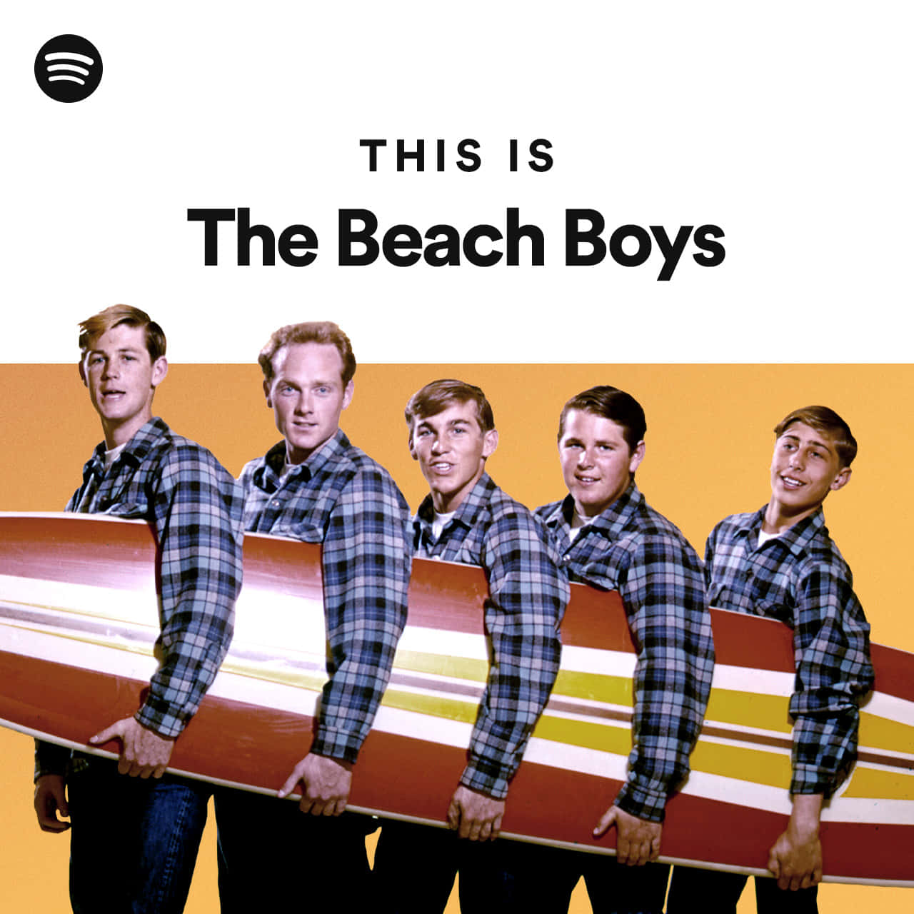 Artede Portada De La Lista De Reproducción De Beach Boys De Spotify. Fondo de pantalla