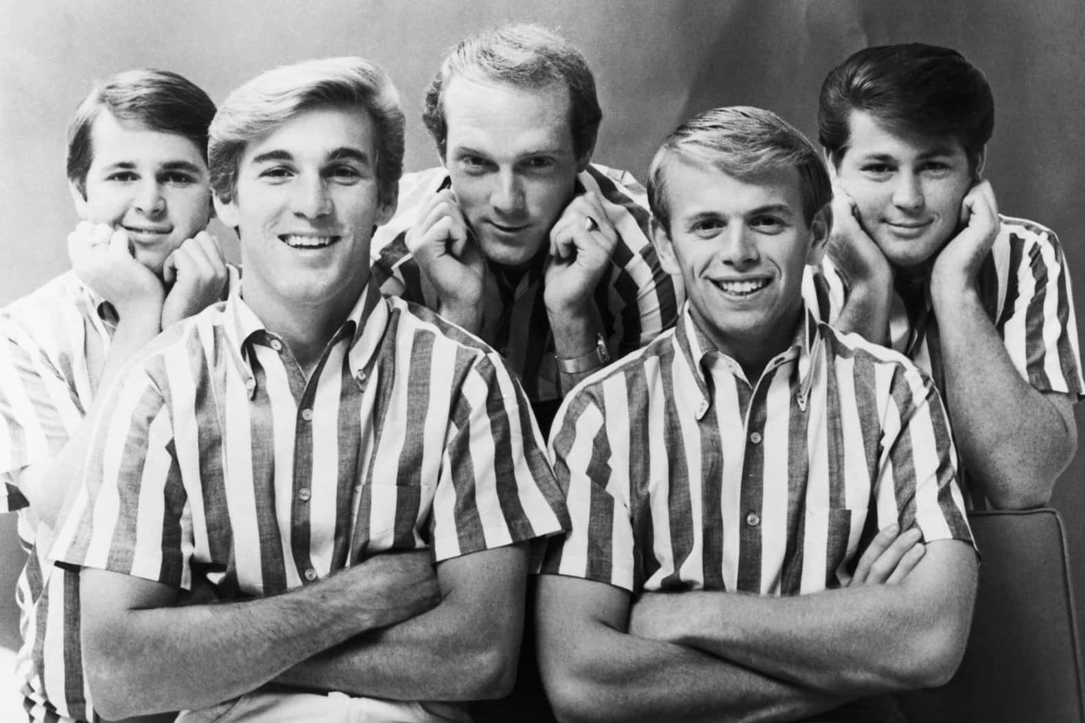 Ritrattovintage Dei Beach Boys Del 1964 Sfondo