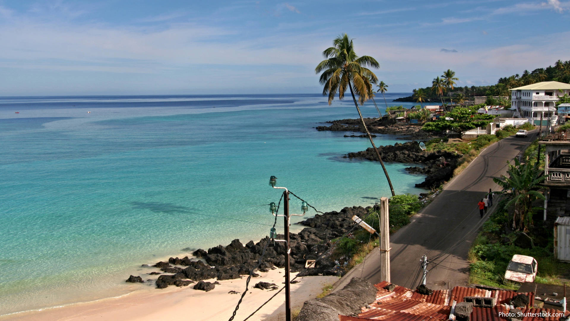 Beach By The Capital Moroni Comoros Background