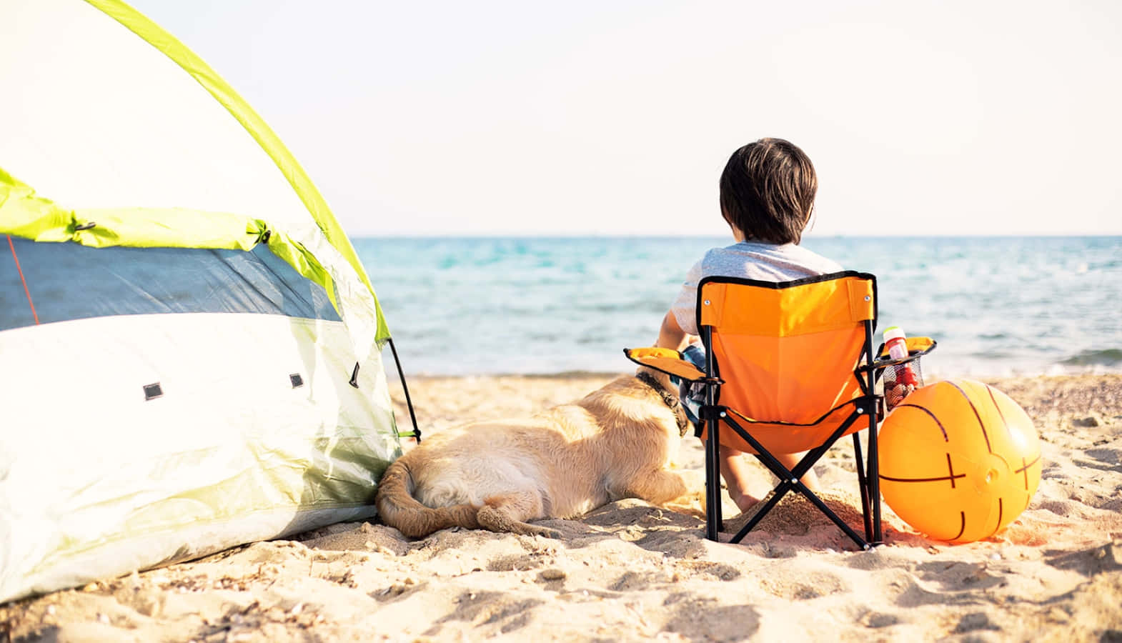 Relaxing Beach Camping Adventure Wallpaper