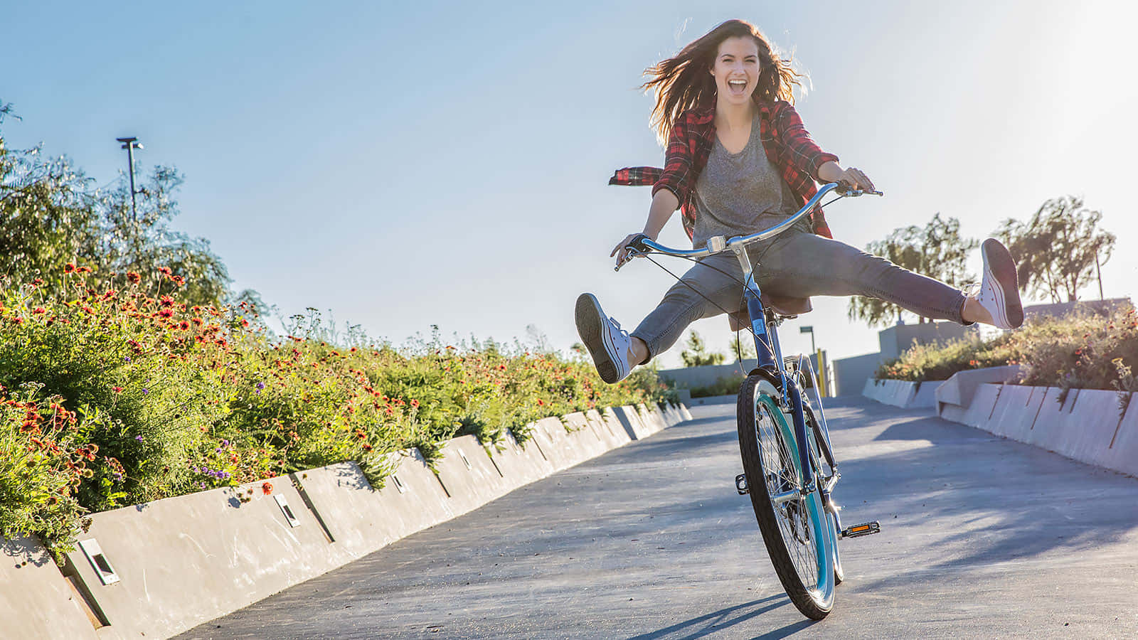 Caption: Enjoy a Ride on the Beach with Your Beach Cruiser Bike Wallpaper