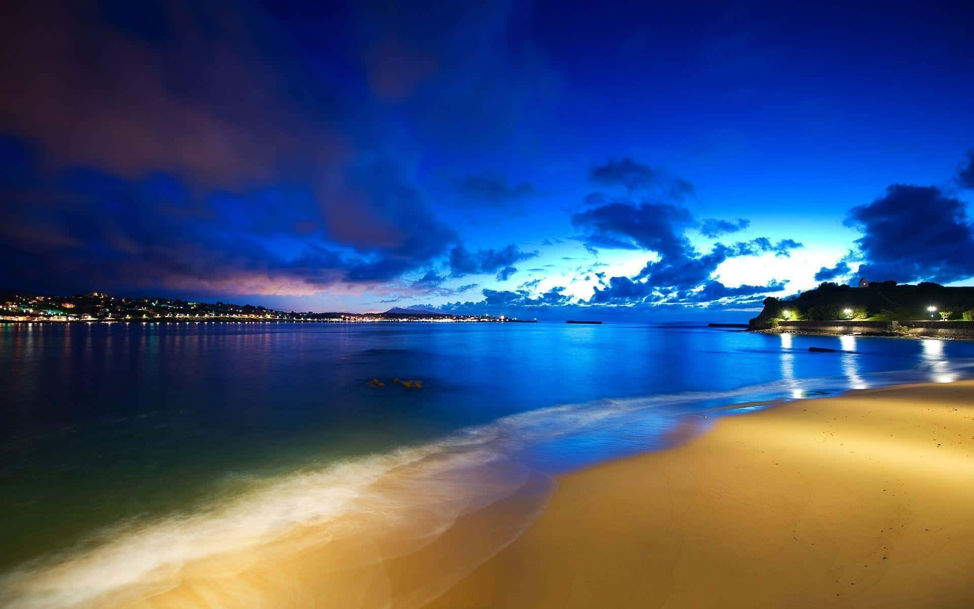 Serene Tropical Beach Desktop Background