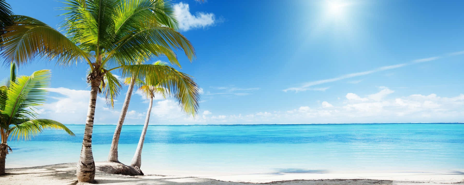 Soak Up the Sun from Home with a Beach Dual Monitor Wallpaper