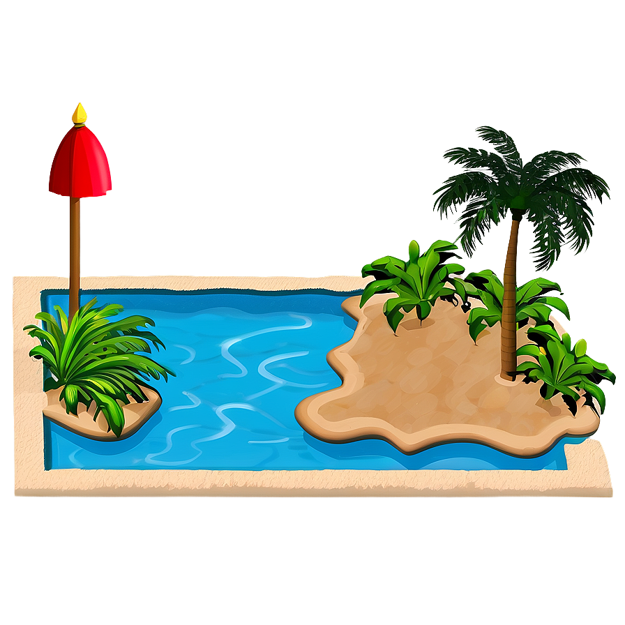 Beach Entry Swimming Pool Png 32 PNG