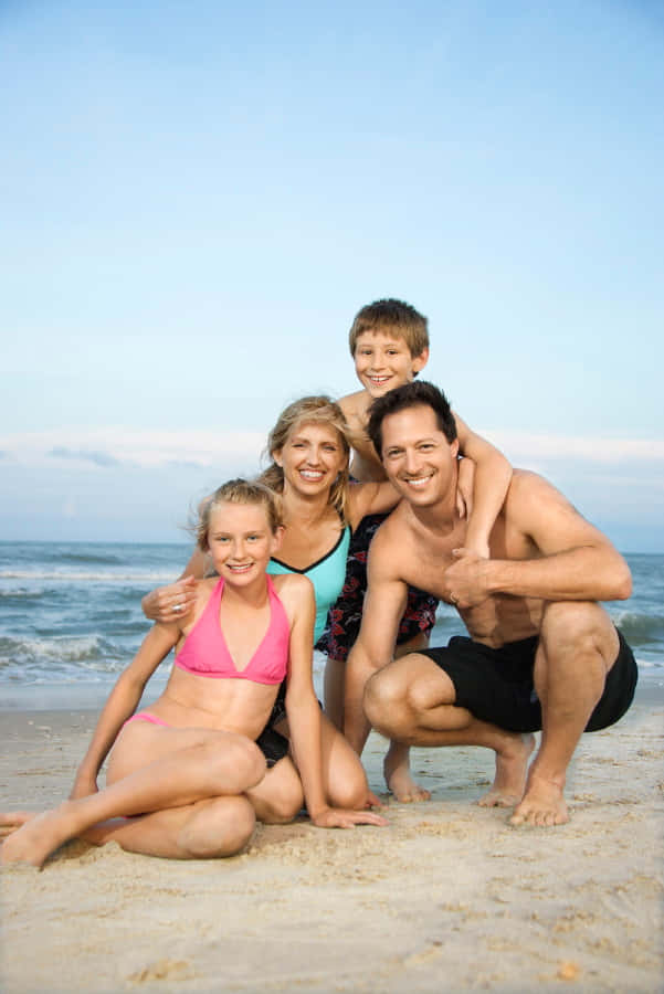 Family On The Beach