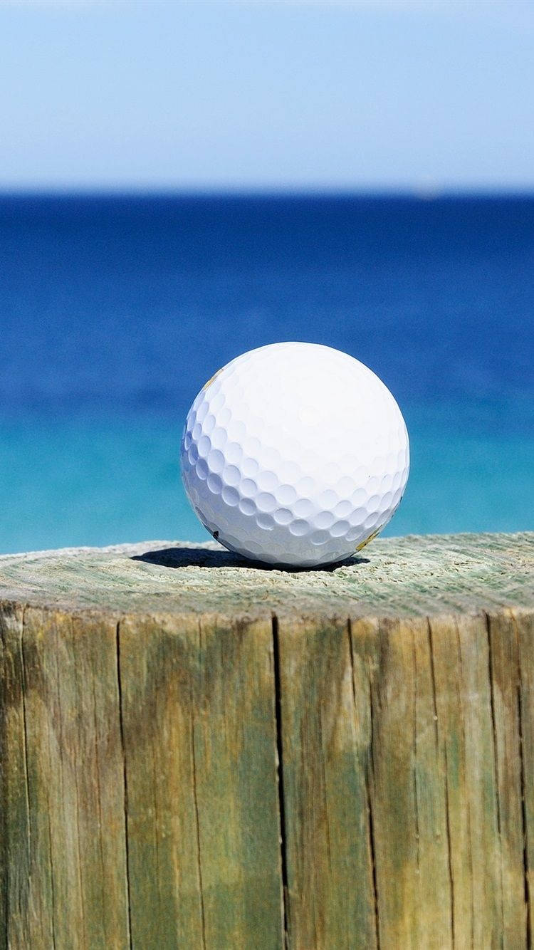 Beach Golfing Desktop Or iPhone Wallpaper