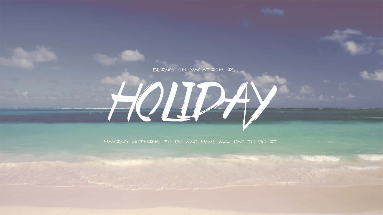 A Relaxing Tropical Beach Holiday Wallpaper
