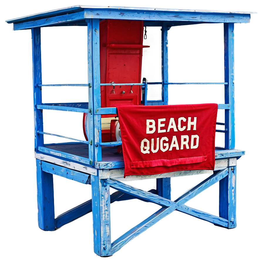 Beach Lifeguard Tower Png 06132024 PNG