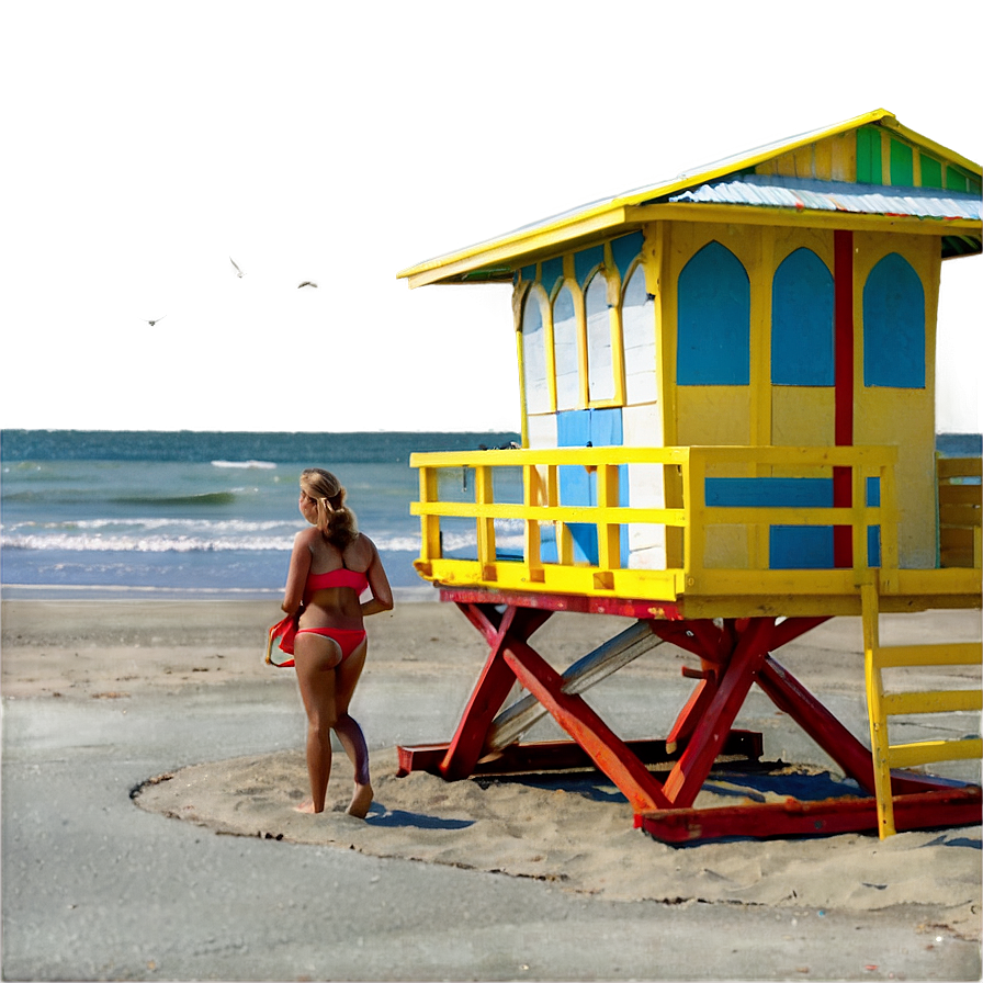 Beach Lifeguard Tower Png 7 PNG