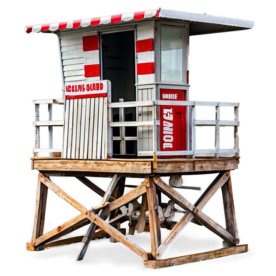 Beach Lifeguard Tower Png Mdl20 PNG