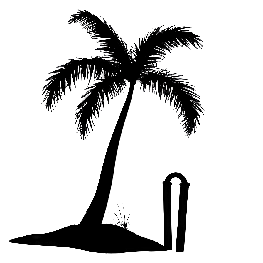 Beach Palm Silhouette Png Alo85 PNG