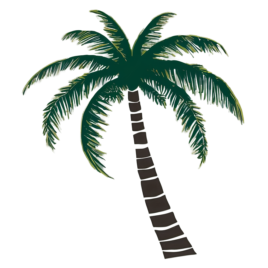 Beach Palm Silhouette Png Fut PNG