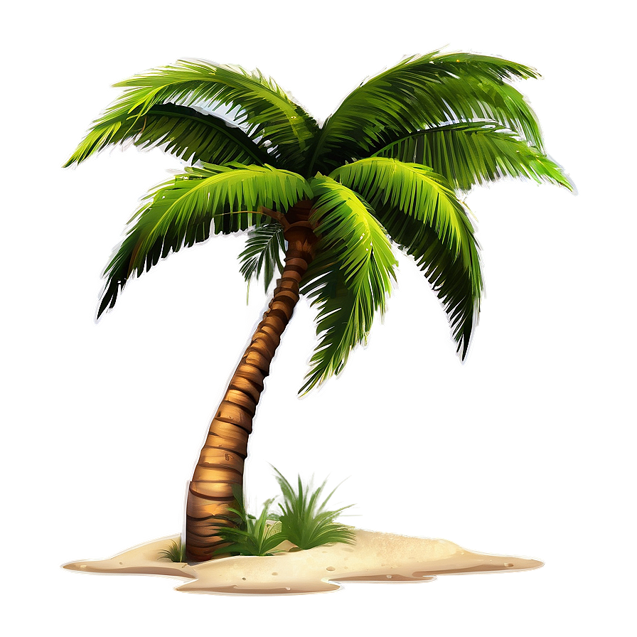 Download Beach Palm Trees Png Fxu | Wallpapers.com