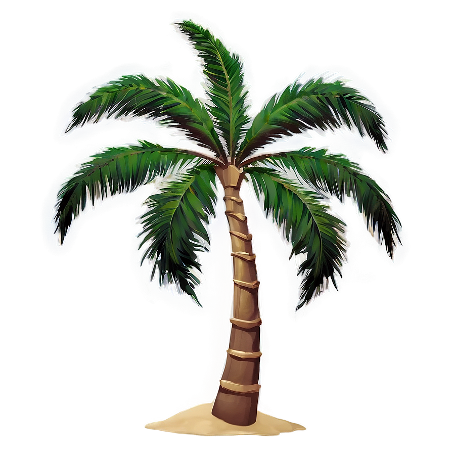 Beach Palms Silhouette Png 06112024 PNG